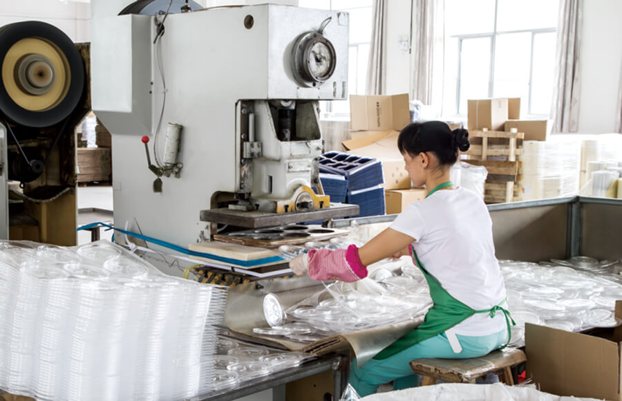 Food packaging production workshop